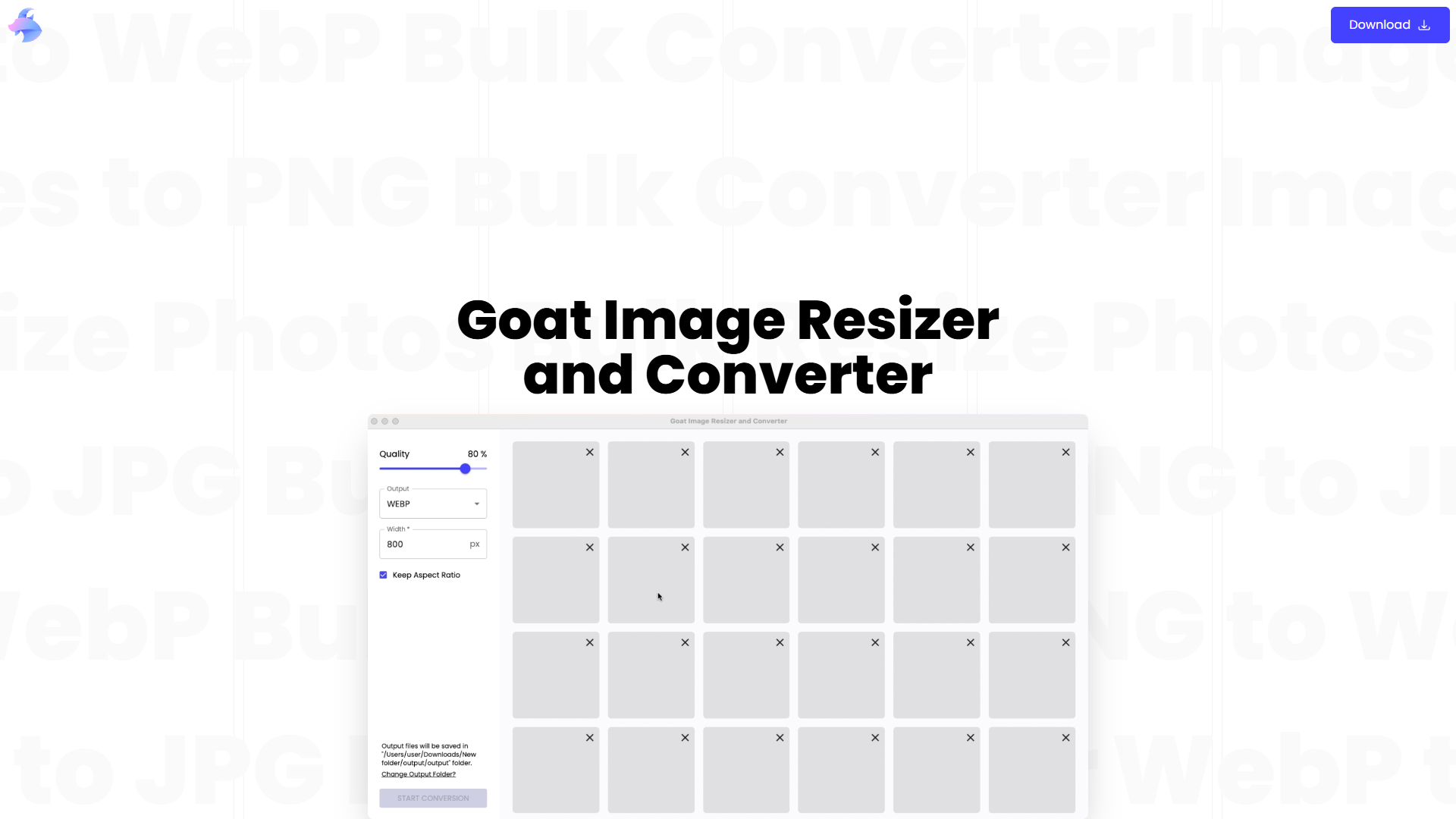 ภาพตัวอย่างผลงาน: Goat Image Tools